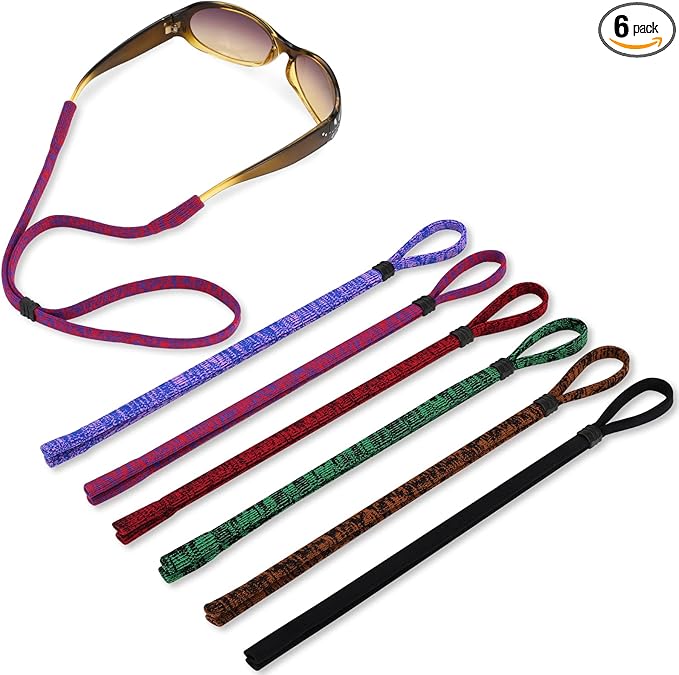 Eyeglass Holder Strap Strap for Glasses Adjustable Premium and reliable Materials Style Pack of 6
