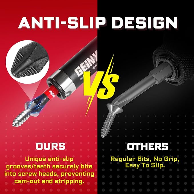 Impact Tough #2 Phillips 1 in. Anti-slip Head Insert Driver Bits,15Pack 1/4 Inch Hex Shank Cross Magnetic PH2 Screwdriver Bits Set