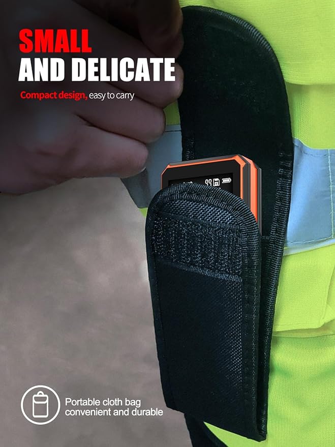 Laser Measure with Large Backlit Screen, Digital Laser Measurement Tool with Electronic Angle Measures Distance, Area and Volume