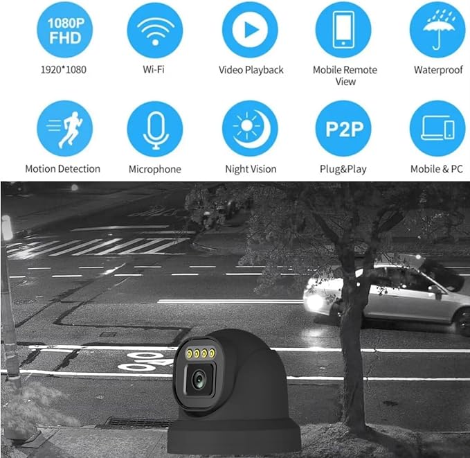 4K NVR PoE Security Camera System Wired, 4pcs Cameras Outdoor Indoor with Person/Pet/Vehicle Detection, for 24-7 Recording, RLK8-520D4-5MP（1TB HDD Inside）