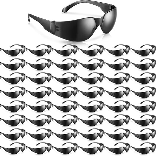 Chumia 48 Pairs Safety Glasses Protective Eyewear Goggles Scratch Impact Resistant Eye Protection for Men Women Work