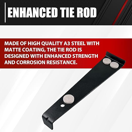 C&T 12.2In Pull bar for Vinyl Plank Flooring, Heavy Duty Laminate Wood Flooring Installation Set, Black