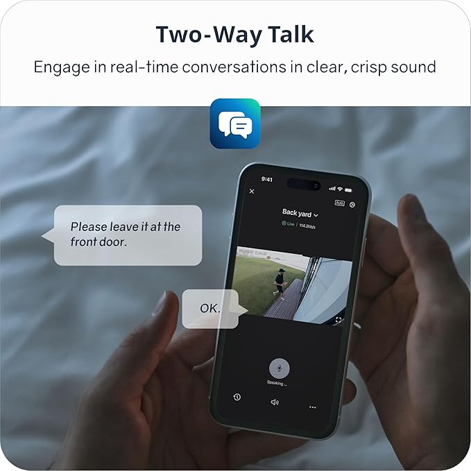 4K Security Cameras Wireless Outdoor/Indoor, Battery Cameras for Home Security, No Monthly Fees, 32G Local Storage, Advanced AI, 5W Solar Panels, Color Night Vision, 2-Way Audio, 2.4Ghz WiFi