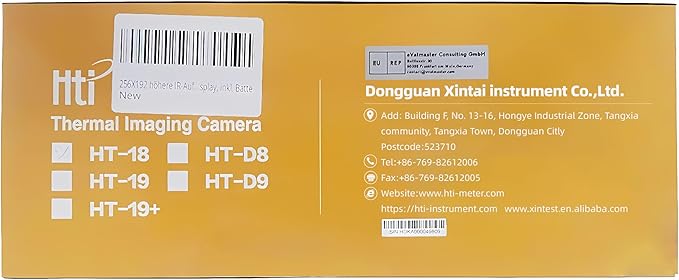 Hti-Xintai Higher Resolution 320 x 240 IR Infrared Thermal Imaging Camera. Model HTI-19 with Improved 300,000 Pixels, Sharp 3.2in Color Display Screen, Battery Included. Lightweight Comfortable Grip.