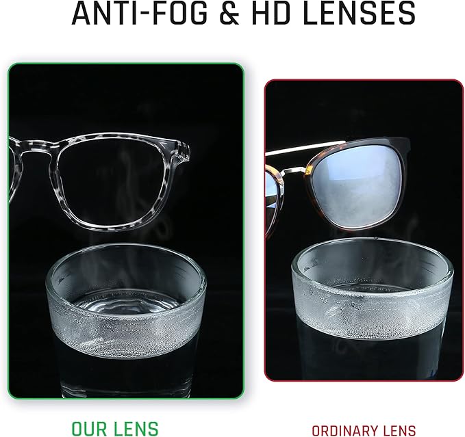 Stylish Safety Glasses, Clear Anti-Fog Anti-Scratch Protective Glasses For Men And Women