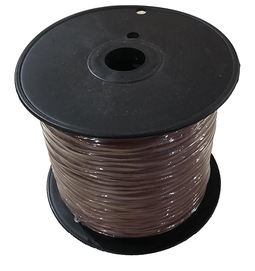 18/3 500ft Thermostat Wire, Solid Copper Wire, 18 Gauge Conductor, ETL Listed CL2 Power Limited Circuit Cable for Indoor/Outdoor Low Voltage Applications Use,Brown (18/3, 500ft)