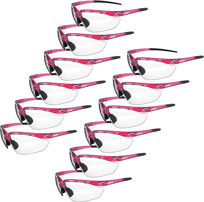 JORESTECH Safety Eyewear, ANSI Z87+ Impact Resistant Polycarbonated Eye Protection Safety Glasses, pack of 12