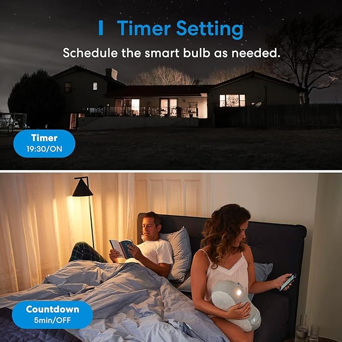 meross Smart Light Bulb, BR30 WiFi Flood LED Bulbs Support Apple Homekit, Siri, Alexa, Google, Full Color Changing RGBCW Dimmable 1300 Lumens 100W Equivalent, White, 2 Count (Pack of 1)