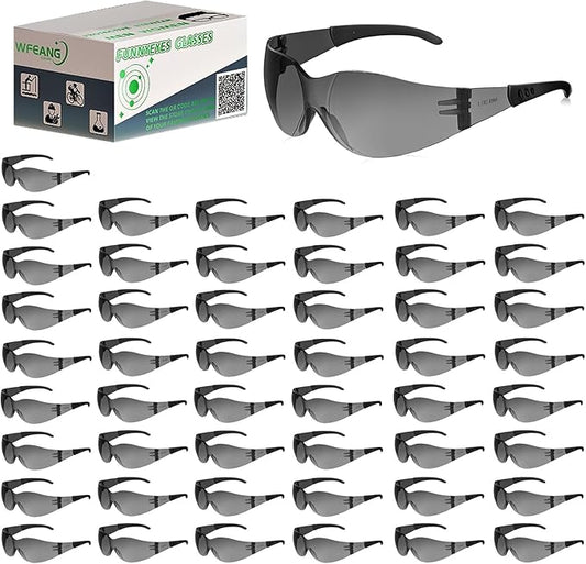 Safety Glasses ANSI Z87.1 Certified - Scratch-Resistant Protective Eyewear for Men & Women, Ideal for Construction & Shooting