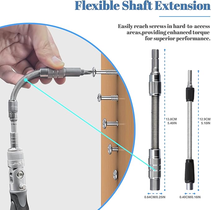 Precision Ratcheting Screwdriver Set, 68 in 1 Socket Set & Magnetic Screwdriver Bit Set with Rotatable Ratchet Handles and Extensions Bar for Phone/Computer/Bike/Car/Electronics Maintenance (Gray)