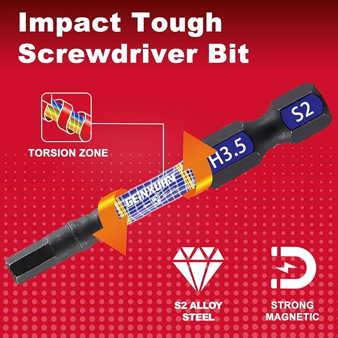 Magnetic Changeable Head Manual Screwdriver Set Include Quick Change Mini Screwdriver and 20Pcs Impact S2 Hex Screwdriver Bits, Quick Release 1/4” Hex Bit Extension Holder