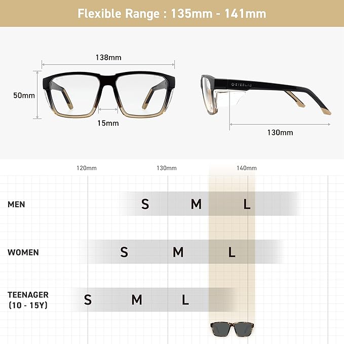 VETRA Z87+ Certified Safety Glasses HD High Contrast UV400 Side Shield Anti-Oil Coating Stylish Eyewear