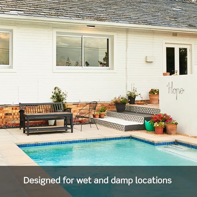 Leviton W5633-W Type A & Type-C USB In-Wall Charger with 15A Tamper-Resistant Outlet, Outdoor USB Charger for Smartphones and Tablets, Not for Laptops, White