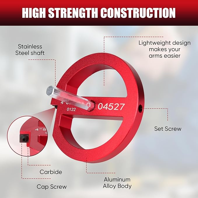 PVC Pipe Reamer Kit, Plastic Pipe Fitting Reamer Tool for Plumbing, 1 Blades PVC Fitting Saver for SCH40, ABS, CPVC Pipe, 6 PCS (3/4", 1", 1-1/2", 2", 3", 4")