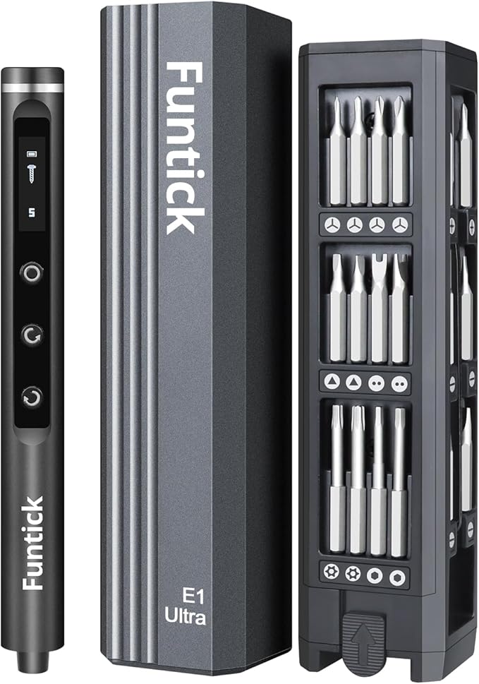 Mini Electric Screwdriver Set,Cordless screwdriver rechargeable,power screwdriver,destornillador eléctrico,Magnetic Bits,5 Torque,LED Display, Electric Screwdriver for Phone PS5 Laptop Watch