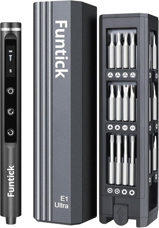 Mini Electric Screwdriver Set,Cordless screwdriver rechargeable,power screwdriver,destornillador eléctrico,Magnetic Bits,5 Torque,LED Display, Electric Screwdriver for Phone PS5 Laptop Watch