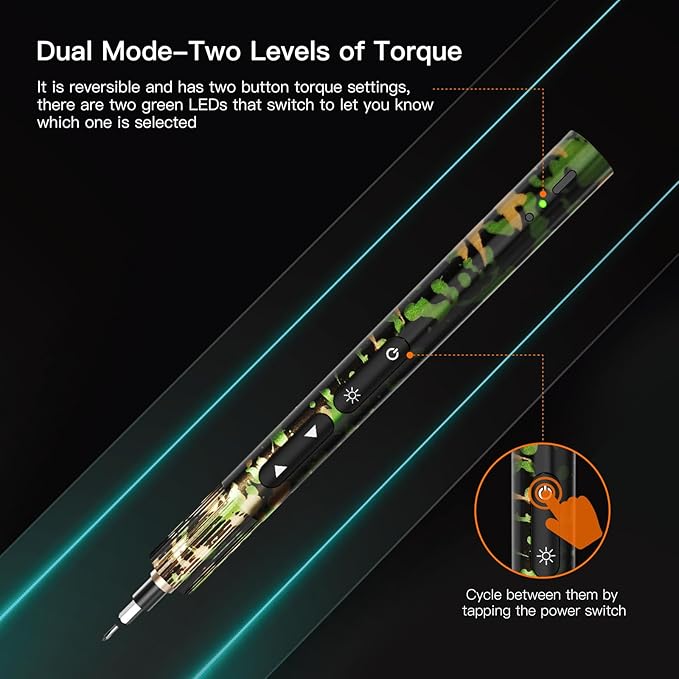 Electric Screwdriver Set 78 in 1 - Mini Precision Screwdriver With 70 Bits, Rechargeable Power Screwdriver Kit for Electronics - Green