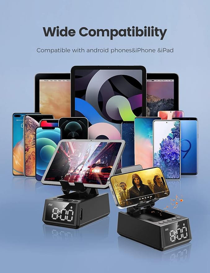 Birthday Gifts for Men Women-Bluetooth Speaker with HD Sound, Stocking Stuffers White Elephant Gifts for Adults, Kitchen Gadgets for Anniversary Idea Gift for Dad Mom Husband Wife(Black)