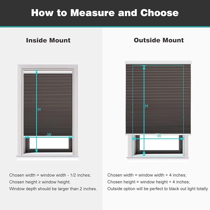 Changshade Cordless Cellular Shades, Blackout Honeycomb Shades for Windows, Pull Down Pleated Blinds, Easy to Install for Indoor Windows and French Doors,29" W x 72" H, White