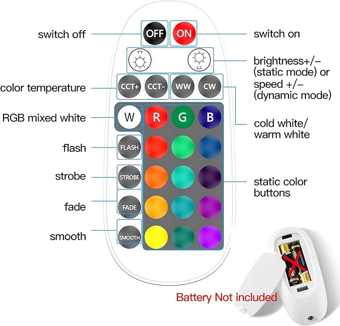 Smart Can Light 6 Inch, Multicolorred, Dimmeble, 2700K-6500K CCT Selectable, RGB Remote LED Recessed Lighting 4 Pack, WiFi & Bluetooth LED Downlight, Compatible with Alexa Google Home