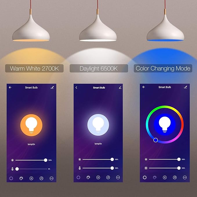 Smart MR16 LED Light Bulbs 5W, GU5.3 Bi-Pin Base, Compatible with Alexa/Google Assistant, AC/DC 12V, RGBCW Smart MR16 Bulb, WiFi Smart Spotlight Indoor Decoration, Dimmable, 3PCS