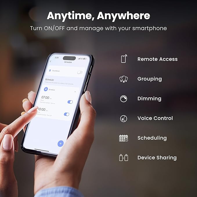 Feit Electric Smart Security Camera, 2.4GHz WiFi Smart Home Camera with Motion Detection, Night Vision, 2-Way Audio, 1080p HD Battery Powered, White, CAM/WM/WiFi/BAT