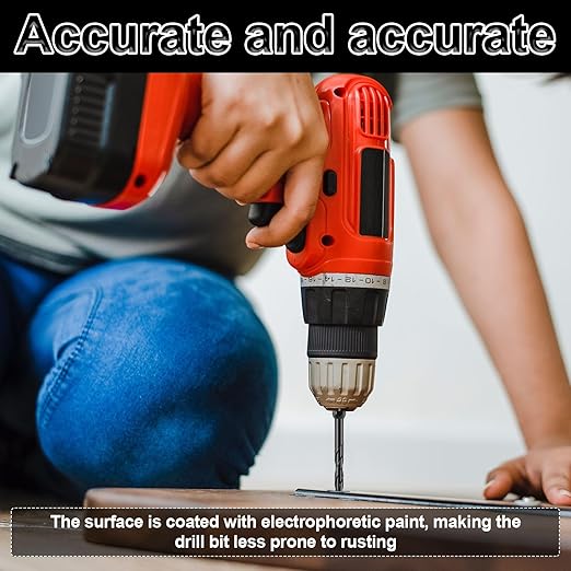 20Pcs Concrete Drill Bit Set 5mm Alloy Masonry Drill Bit Set Stable Carbide Tipped Tile Drill Bit Cross Head 1/4 Hex Shank Drilling Hole Bit for Concrete Cement Brick Wood (5mm 20pcs)