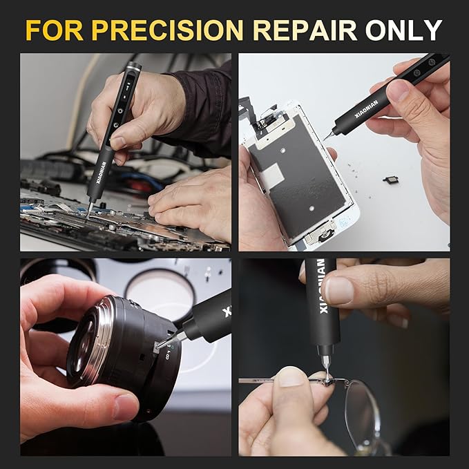 3.7V Precision Electric Screwdriver Set,76 IN 1 Magnetic Storage Mini Electric Screwdriver Cordless Set with LED Display,5 Torque Settings Repair Tool Kit for Electronics Phone Camera Laptop Watch