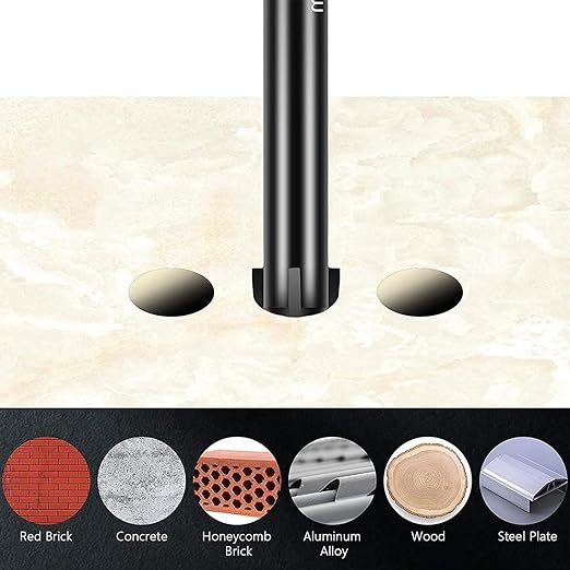 20Pcs Masonry Tile Drill Bits Set 6mm Alloy Drill Bits Full-Grinding Glass Marble Set Electric Screwdriver Bits Metal Hole Saw Drilling Tool for Tile Glass Mirror(20pcs)