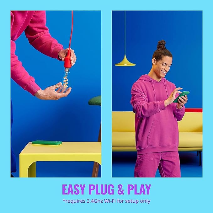 WiZ Connected 60W ST19 Tunable White Filament LED Smart Light Bulbs - Connects to Your Wi-Fi - E26 Smart Bulb - Control with Voice or App + Activate with Motion - Matter Compatible - 1 Pack