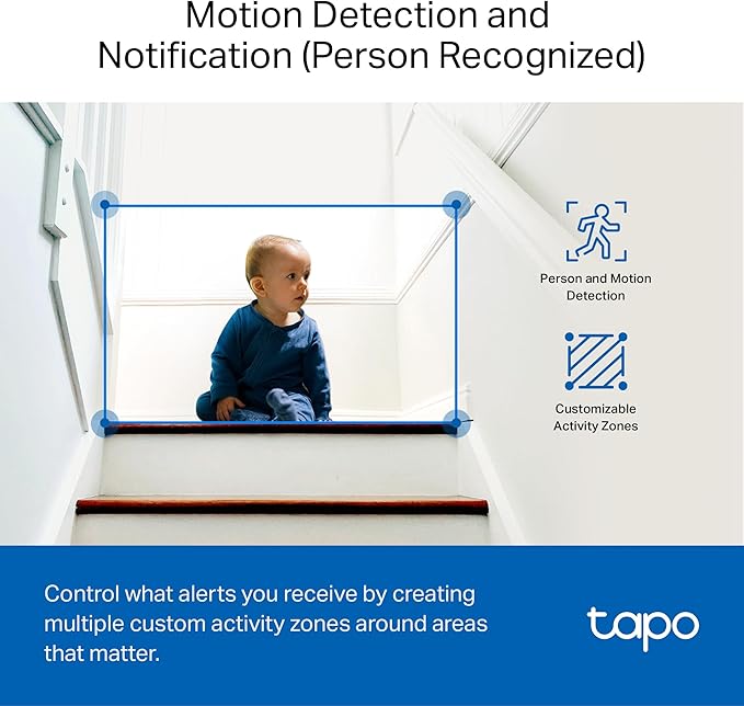 Tapo by TP-Link 1080P Indoor Security Camera for Baby Monitor, Pet Camera w/Motion Detection, 2-Way Audio, Night Vision, Cloud & SD Card Storage, Works w/Alexa & Google Home, Black, C101