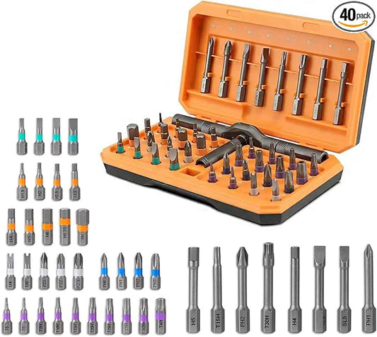 42 in 1 Magnetic Screwdriver Set, DIY Ratchet Screwdriver Set, Multi Bit Magnetic Drive with Ratchet Handle, Portable Compact Repair Tool Kit for Electronics, Computer, Bike Repairs, Furniture