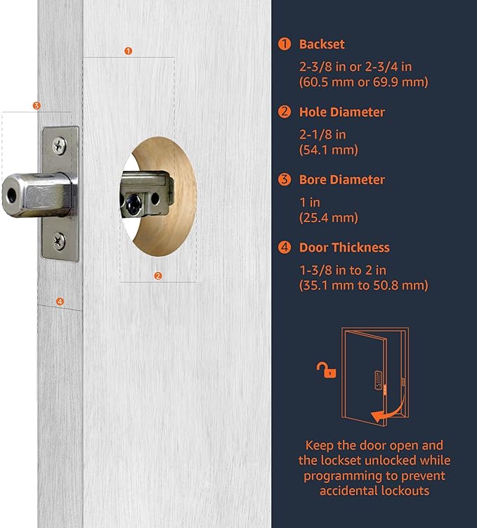 Amazon Basics Electronic Keypad Deadbolt Door Lock with Touch-Control Keyless Entry Door Lock, Keyed Entry Option, Traditional, Oil Bronze, 1-Pack