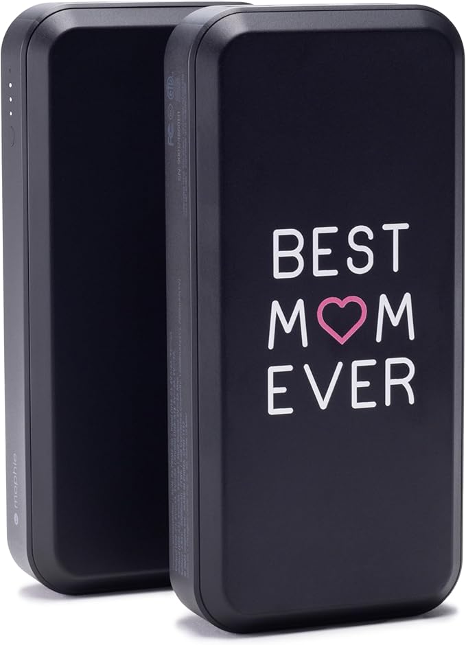 Mophie powerstation prime20 - Ultra-Compact Portable Power Bank with 20,000mAh Internal Battery, 18W USB-C PD Fast Charging, 3-Device Simultaneous Charging, Best Mom