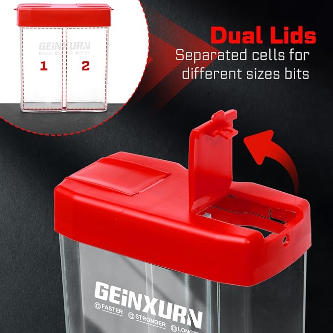 Impact Metric Hex Screwdriver Bits Set,43 Pcs(1.5mm-8mm) Magnetic 1" & 2" Long S2 Steel Multi Hex Driver Bits with Magnetic Bit Holder Storage Colorful Box