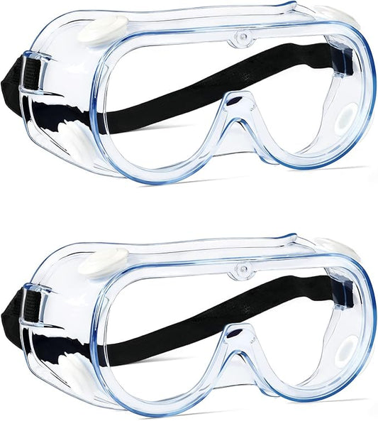 MELASA Safety Goggles ANSI Z87.1, Anti-Fog Protective Lab Goggles, Eye Protection Goggles