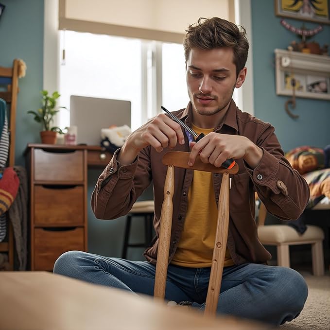 General Household Hand Tool Kit, Portable Complete Repair Tool Set for Homeowner Men, Basic Tool Box with Case for Home Car Dorm