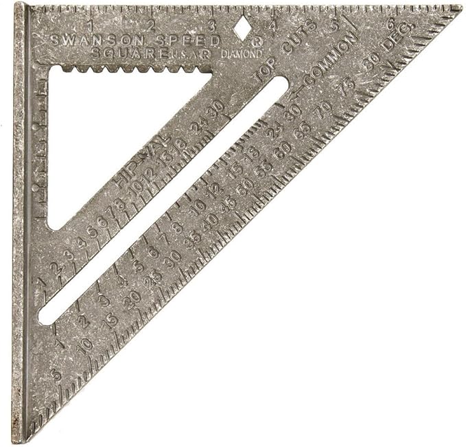 Swanson Tool T0101 Speed Square with Blue Layout Book