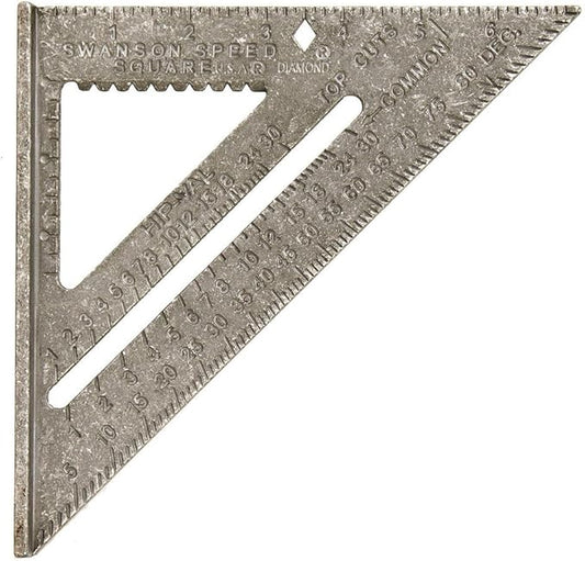 Swanson Tool T0101 Speed Square with Blue Layout Book