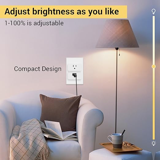 New One Zwave Outlet Dimmer 2 Pack, 800 Series Z-Wave Plug, Z Wave Extender, S2 Z Wave Device, Z Wave Hub Required, Compatible with Hubitat, SmartThings, Vera, Wink, Fibaro, Homeseer, 2GIG, Alarm