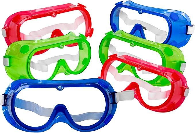 BISON LIFE Kids Safety Glasses, Bulk Kids Protective Glasses ANSI Z87.1 Safety Glasses for Kids, Science Safety Goggles Pack