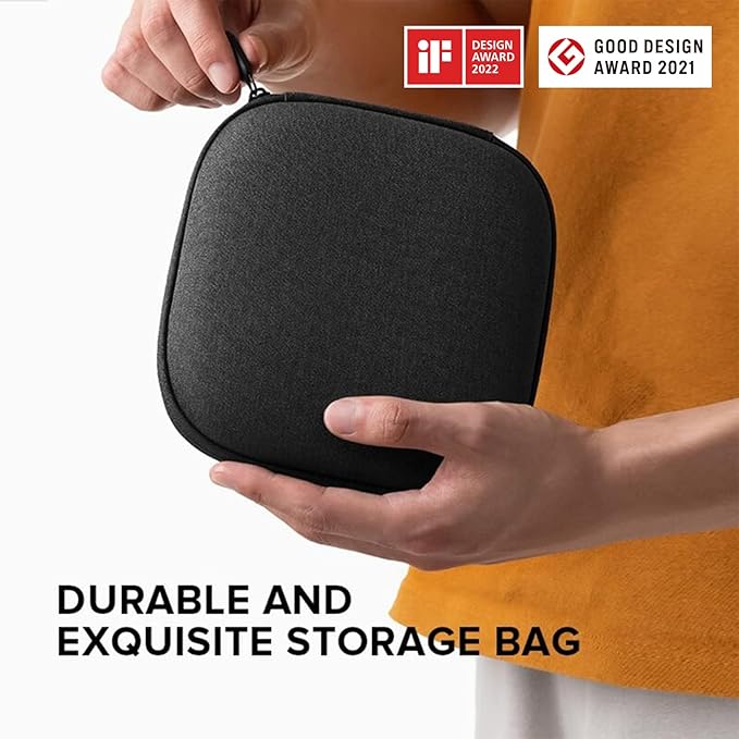 HOTO Electric Screwdriver with Storage Bag, 3.6 V Screwdriver Set Rechargeable USB-C, 5 N.m Torque, 2000mAh Battery, LED Light & 10 Pcs Bits for Furniture/Electrical Repairs, Night Blue