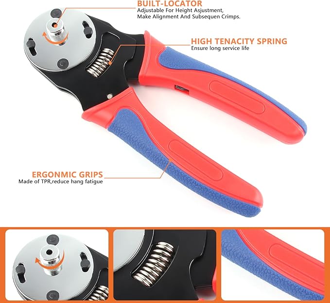 Deutsch Connectors Kit with Crimping Tool - 636PCS, 2/3/4/6/8/12 Pin DT Connectors, Removal Tool, Size 16 Solid Terminal Contacts, 14-18 AWG (Grey)