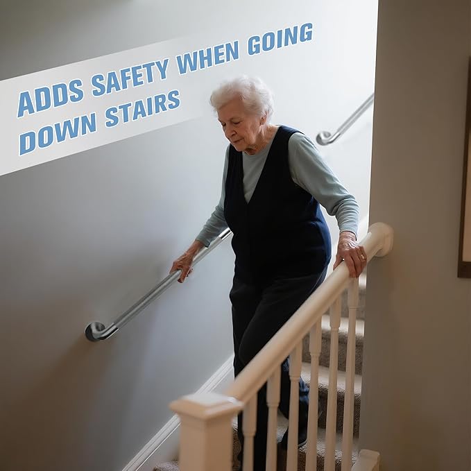 Shower Grab Bar for Seniors 12'' Stainless Steel Safety Grab Bars for Bathtub and Shower Anti-Slip Grip Shower Handle