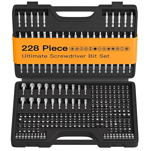 ENERTWIST 228 Pcs Screwdriver Bit Set, CR-V 1/4" Hex Shank Includes Rare Security Bits, Nut Drivers, and Magnetic Bit Holder, Ultimate Driver Set with Sturdy Tool Box