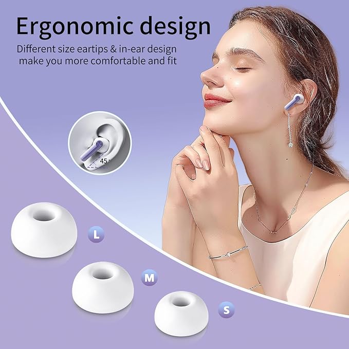 Wireless Earbuds, 2025 New Bluetooth 5.3 Headphones with LED Power Display, HiFi Stereo Deep Bass 48H Playtime 4 ENC Noise Cancelling Mic, in Ear Earphones IP7 Waterproof for Sport Walk