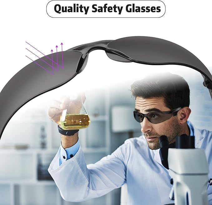 Safety Glasses for Men Women ANSI Z87.1 Safety Glasses Bulk Protective Eyewear Scratch-Resistant