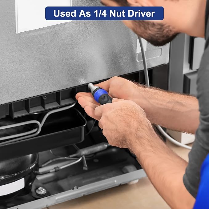 SHARDEN Ratcheting Screwdriver 13-in-1 Ratchet Screwdriver Set Multi Bit Screw Driver All in One Screwdriver with Torx Security, Flat Head, Phillips, Hex, Square and 1/4 Nut Driver