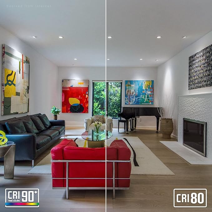 TORCHSTAR 12-Pack 3 Inch Gimbal LED Recessed Light with Junction Box, 7W CRI90+ Dimmable Adjustable Eyeball Canless LED Downlight, 5000K Daylight, Airtight IC, ETL