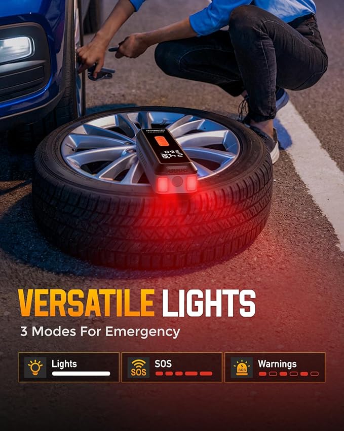 Neverland Tire Inflator Portable Air Compressor, 20000mah 150PSI Portable Tire Inflator for Car, Bicycles, Motocycles, Balls